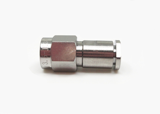 PTFE Stainless Steel Male RF Coaxial Connector Microwave 24.5mm Max