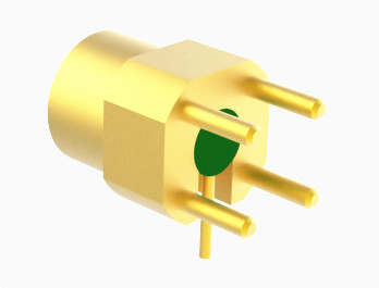Mini SMP /SSMP Series Male Right Angle Surface Mount Kovar Pin PCB Solder RF Connector