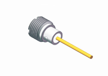 Stainless Steel SMP Plug Male Bulkhead RF Connector With Long Metal Convex Surface
