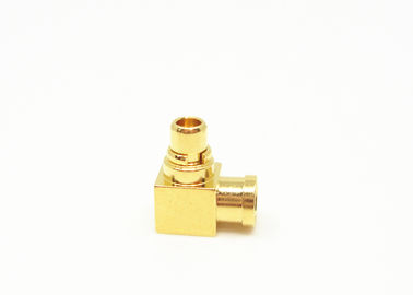 Right Angle Bulkhead MMCX Antenna Connector Male Gender With Gold Plated
