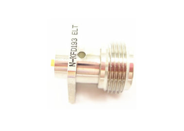 Female Nickel Plated RF N Connector Outer Conductor Center Resistance ≤1.5mΩ