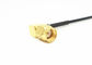 RG174 RF Cable Assemblies RPSMA Male Right Angle to RPSMA Male Right Angle Connector