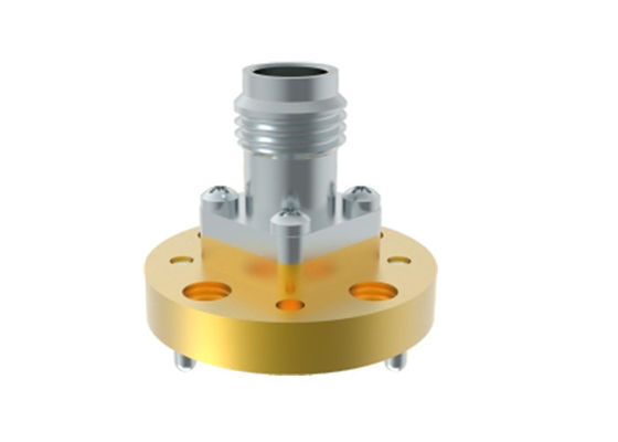 50GHz~67GHz WR15 BJ620 To 1.85mm Female Waveguide To Coax Adapter End Launch 1.85/BJ620-KFE