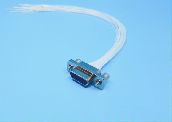 J30J Series Rectangular Connector 15pins Male Plug Outer Conductor With Nickle Plating Center Conductor With Gold Plating Used For Communication, Radar