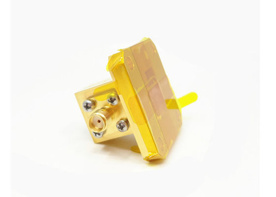 11.9GHz~18GHz WR62 BJ140 To SMA Female Right Angle Waveguide To Coaxial Adapter SMA/BJ140-KF