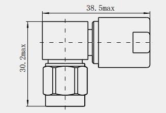 TNC Male Right Angle RF Plug For SFCJ-50-7-51 RF Cable Type In Communication