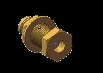 500V Rated 50 Ohm SMA Female Jack To SMP Male Plug RF Coaxial Adapter Smooth Bore Bulkhead Mount Insulation Dielectric PTF