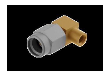 50Ω Right Angle SSMA Male Mini SMA Plug RF Coaxial .086 Cable Connector 18GHz