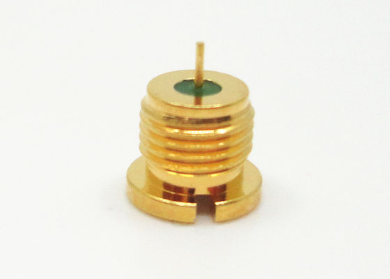 Gold Plated Kovar Hermetically Sealed SMP Male Thread-in/Bulkhead type RF Connector