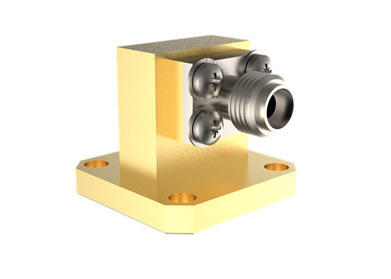 11.9GHz~18GHz WR62 से SMA महिला राइट एंगल वेवगाइड टू कॉक्स एडाप्टर SMA/BJ140-KF15