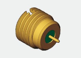 50Ω हर्मेटिकली सील्ड SMPM मेल बल्कहेड आरएफ कोएक्सियल कनेक्टर 0.3MHz-40GHz 170V