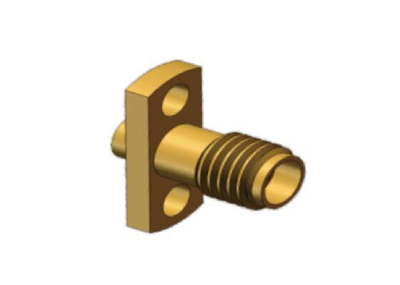 50Ω 18GHz एसएसएमए पुरुष मिनी एसएमए फ्लैंज माउंट आरएफ समाक्षीय कनेक्टर केबल .086 केबल के लिए मेटिंग, आरजी405