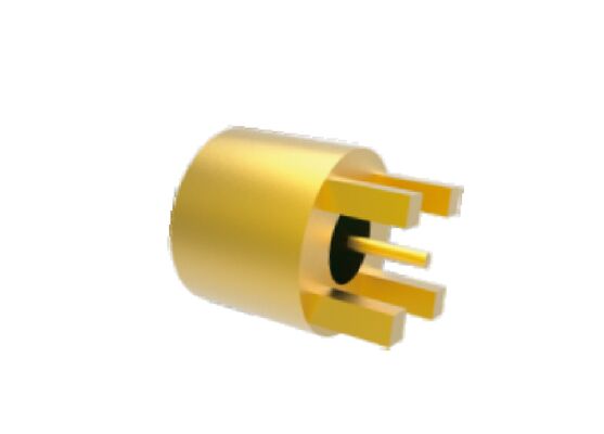 पीसीबी सोल्डर एयरोस्पेस आरएफ कनेक्टर्स के लिए 50Ω 40GHz हर्मेटिकली सीलबंद कोवर अलॉय शेल 4 लेग थ्रू होल कनेक्टर्स