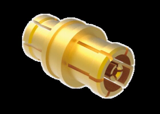 50Ω 40GHz SMPM जैक टू जैक एडाप्टर एयरोस्पेस आरएफ कनेक्टर कम इंसर्शन लॉस के साथ