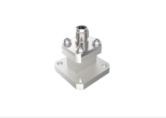 WR 42 वेवगाइड से 2.92 मिमी K टाइप एडाप्टर 18GHz ~ 26.5GHz एंड लॉन्च एयरोस्पेस आरएफ कनेक्टर K बैंड के लिए उपयोग किया जाता है