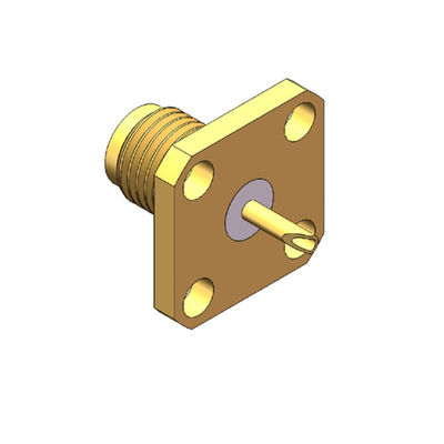 50 प्रतिबाधा सोना मढ़वाया मिनी आकार अच्छा बैंडविड्थ एसएमए आरएफ कनेक्टर