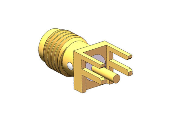 डीसी 18GHz पीसीबी माउंट SMA आरएफ कनेक्टर महिला जैक मिलाप के लिए