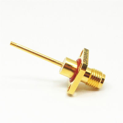 एसएमए महिला भली भांति बंद सील निकला हुआ किनारा आरएफ कनेक्टर माइक्रोस्ट्रिप ट्रांसमिशन लाइन समाप्ति