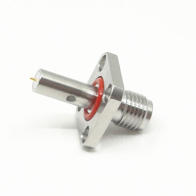 4 छेद निकला हुआ किनारा माउंट महिला एसएमए आरएफ कनेक्टर भली भांति बंद करके सील